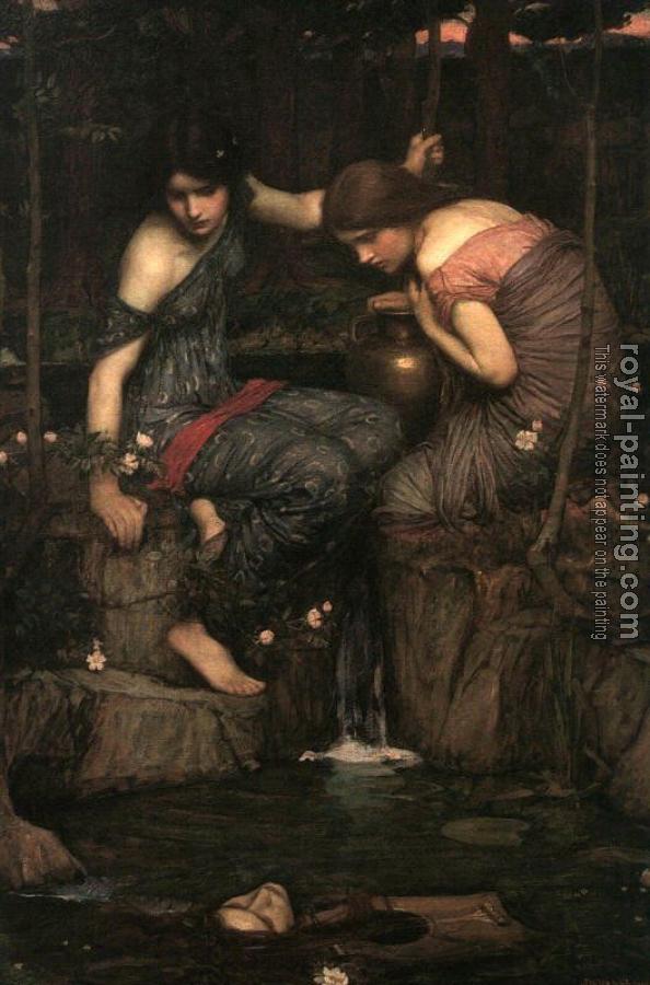 John William Waterhouse : Nymphs finding the Head of Orpheus II